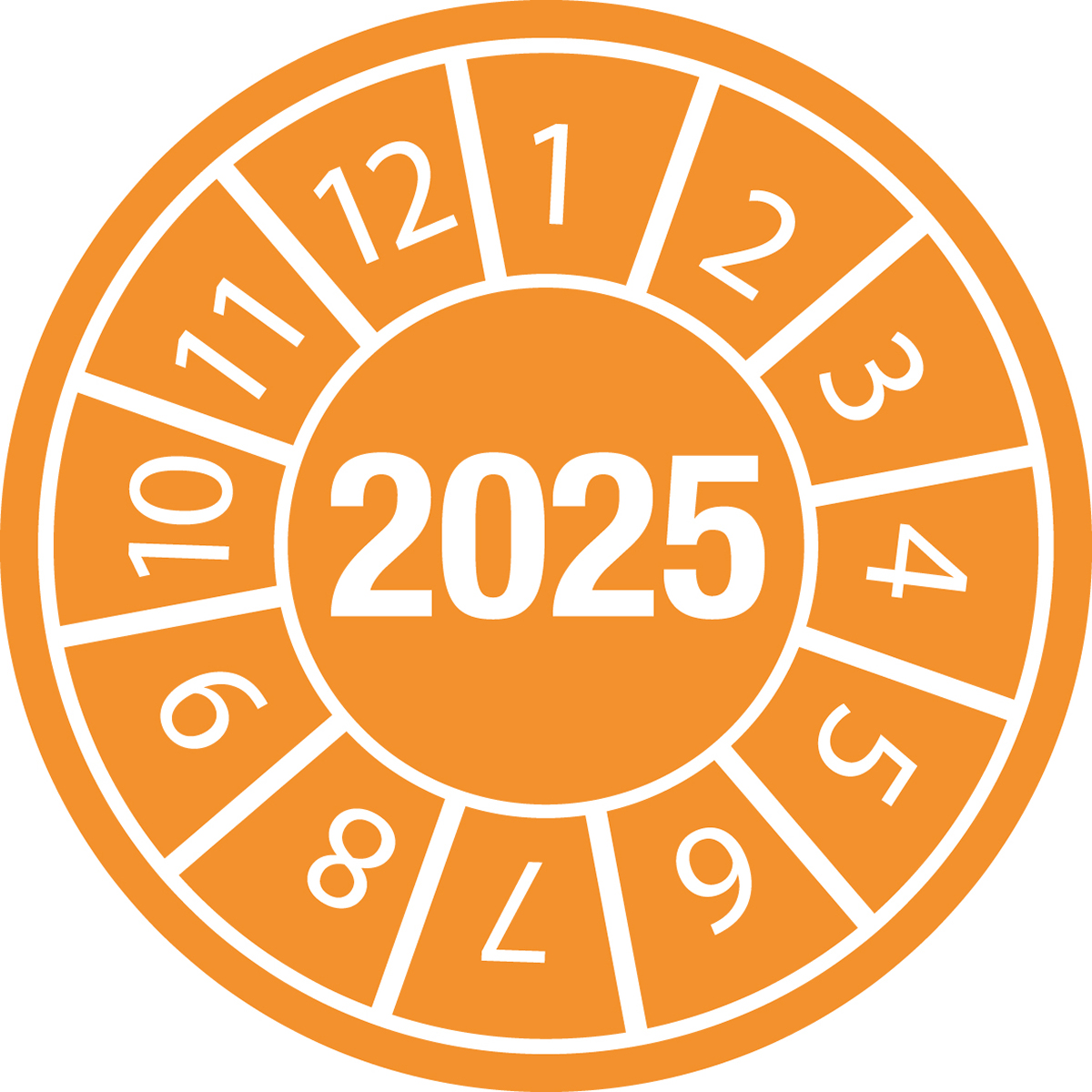 BRADY DATE 2025-DIA 20 B-429 DATE INSPECTION LBLS B-429 2025 - DIA 20 834153