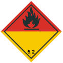 BRADY Aufkleber für den Transport gefährlicher Güter - Organische Peroxyde ADR 5.2-COTE 200-B7541 81