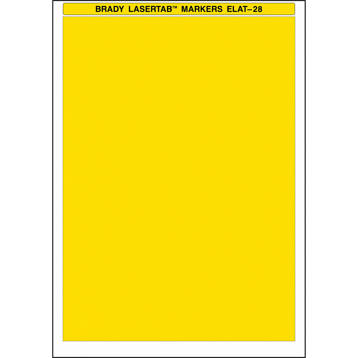 BRADY LaserTab Etiketten für Laserdrucker ELAT-28-747-YL 29863