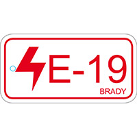 BRADY Anhänger für Energiequellen – Bedienfeld ENERGY TAG-E-19-75X38MM-PP/25 138837
