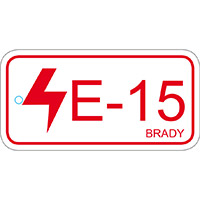 BRADY Anhänger für Energiequellen – Bedienfeld ENERGY TAG-E-15-75X38MM-PP/25 138833