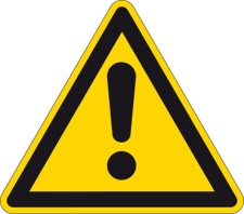 BRADY Antirutsch-Bodenmarkierer - Warnung vor einer Gefahrenstelle FLOORSIGN: PIC 308-TRI 500-B7538 