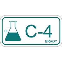BRADY Anhänger für Energiequellen – Chemie ENERGY TAG-C-4-75X38MM-PP/25 138766