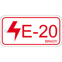 BRADY Anhänger für Energiequellen – Bedienfeld ENERGY TAG-E-20-75X38MM-PP/25 138838