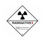 BRADY Aufkleber für den Transport gefährlicher Güter - Radioactive Stoffe 7A ADR 7A I - 200*200-B754