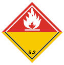 BRADY Aufkleber für den Transport gefährlicher Güter - Organische Peroxyde ADR 5.2-COTE 297-B7525 81