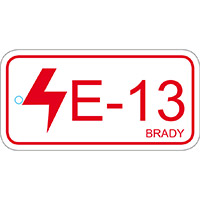 BRADY Anhänger für Energiequellen – Bedienfeld ENERGY TAG-E-13-75X38MM-PP/25 138831