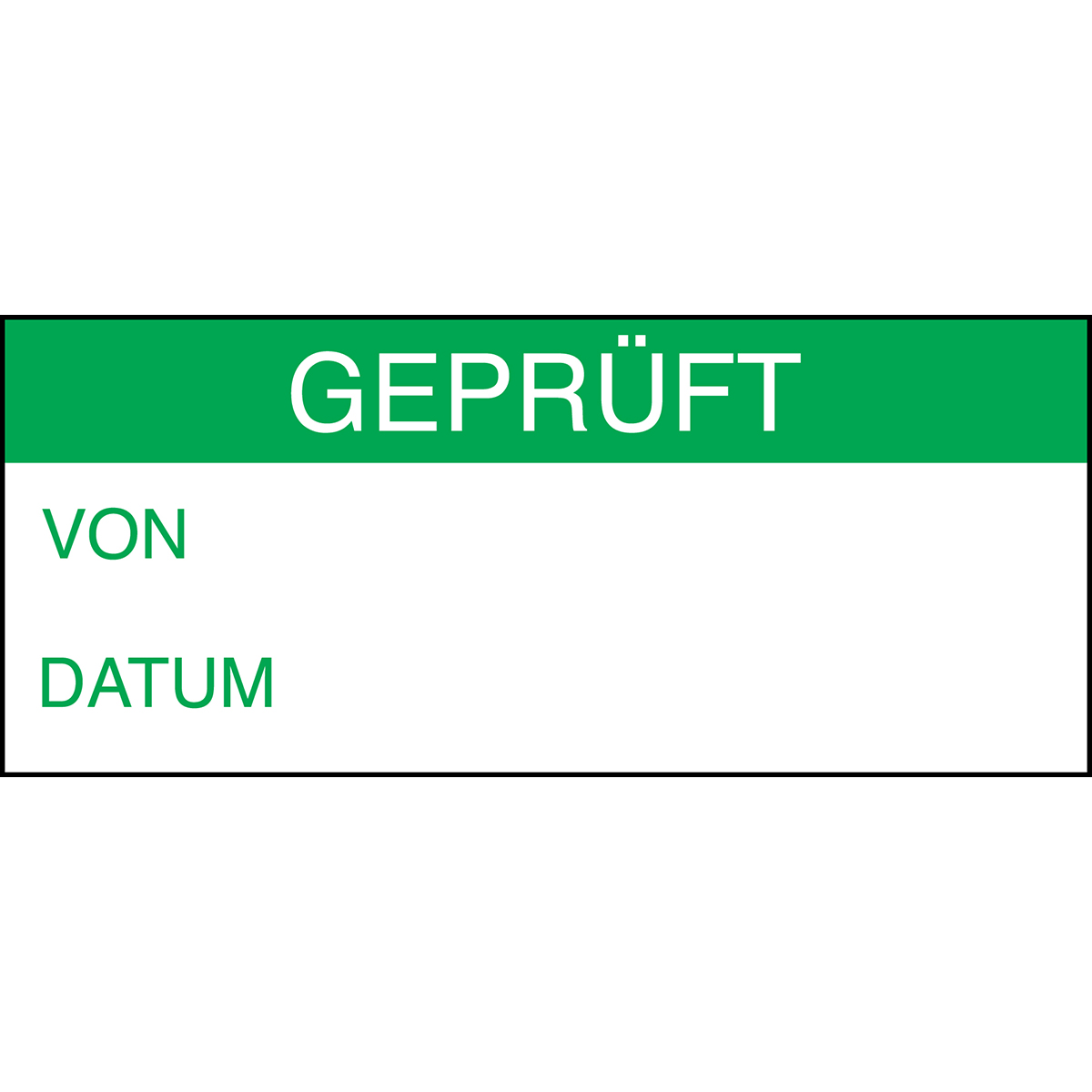BRADY Beschriftbare Etiketten zur Qualitätskontrolle "GEPRÜFT" WO-GEPRUFT-38*16-B500 230031