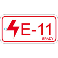 BRADY Anhänger für Energiequellen – Bedienfeld ENERGY TAG-E-11-75X38MM-PP/25 138829