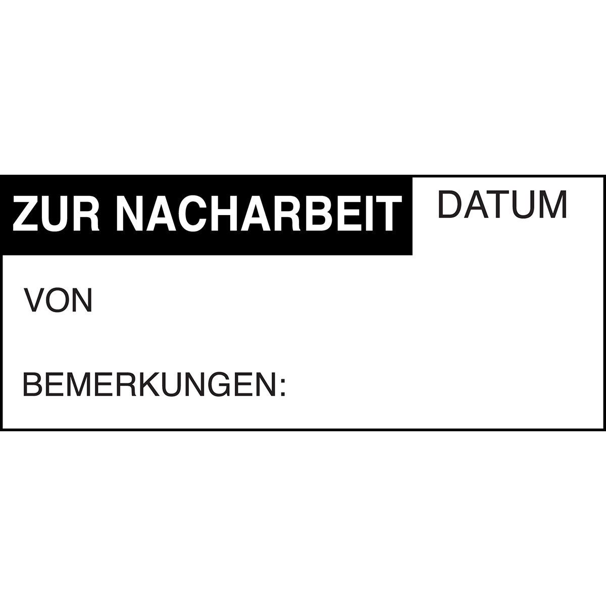BRADY Beschriftbare Etiketten zur Qualitätskontrolle "ZUR NACHARBEIT" BESCHR.ET. ZUR NACHARBEIT-38x1