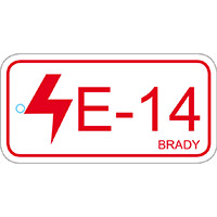 BRADY Anhänger für Energiequellen – Bedienfeld ENERGY TAG-E-14-75X38MM-PP/25 138832