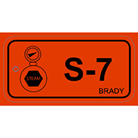 BRADY Anhänger für Energiequellen – Dampf ENERGY TAG-S-7-75X38MM-PP/25 138762