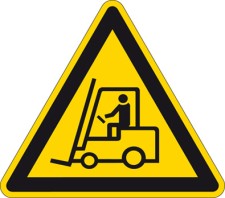 BRADY Antirutsch-Bodenmarkierer - Warnung vor Flurförderzeugen FLOORSIGN: PIC 306-TRI 500-B7538 2236