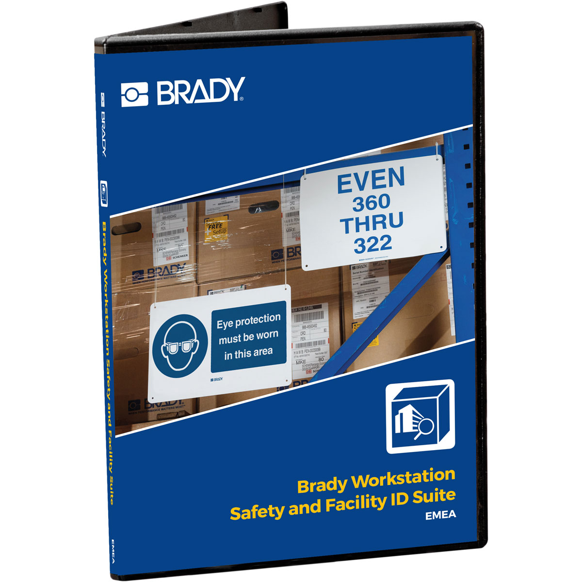 BRADY Brady Workstation-Suite für die europäische Sicherheits- und Gebäudeke BWS-SFIDS-EMEA-CD 14922