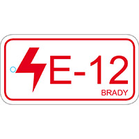 BRADY Anhänger für Energiequellen – Bedienfeld ENERGY TAG-E-12-75X38MM-PP/25 138830