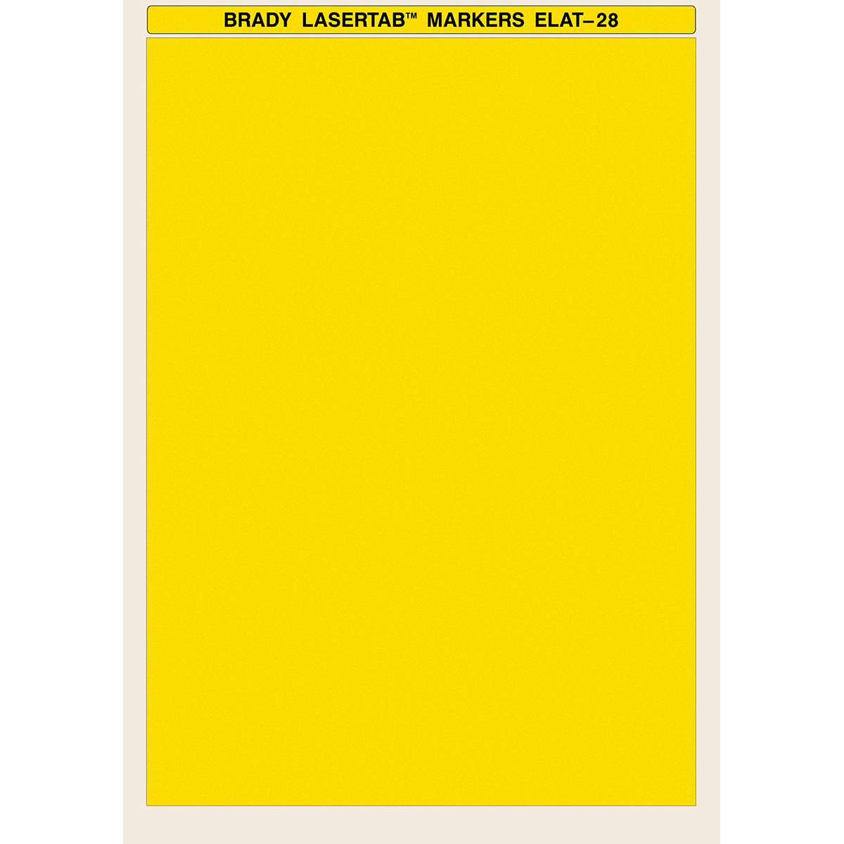 BRADY LaserTab Etiketten für Laserdrucker ELAT-28-747Y-10SH 14935