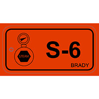 BRADY Anhänger für Energiequellen – Dampf ENERGY TAG-S-6-75X38MM-PP/25 138761