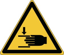 BRADY ISO Sicherheitskennzeichnung - Warnung vor Handverletzungen W/W024/NT/TWM-TRI200-1 237141