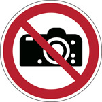 BRADY ISO Sicherheitskennzeichnung - Fotografieren verboten PIC P029-DIA 100-PE-CRD/1 825721