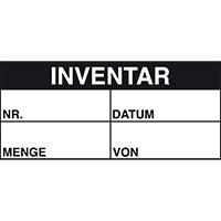 BRADY Beschriftbare Inventar-Etiketten "INVENTAR" WO-INVENTAR-38*16-B500 230011
