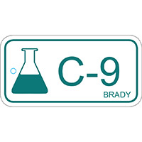 BRADY Anhänger für Energiequellen – Chemie ENERGY TAG-C-9-75X38MM-PP/25 138771